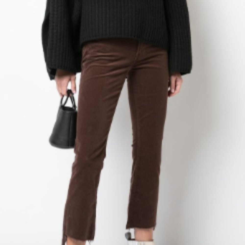 Mother Denim Dark Blue Corduroy Pants